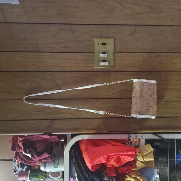 NWOT Anne Klein Cork Designer Wallet Crossbody Bag - Picture 4 of 8